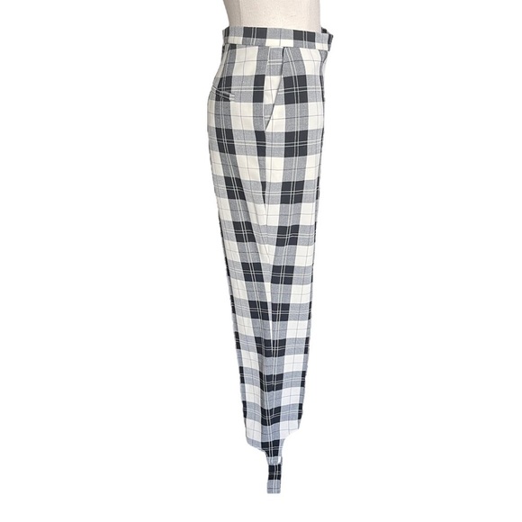 Baum Und Pferdgarten Naleen Tailored Trousers in Ivory & Black Check Size: 4 - Picture 7 of 14